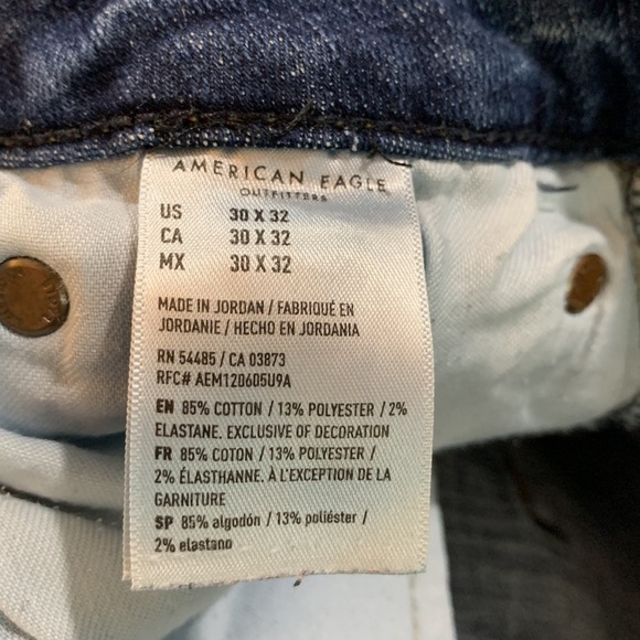 American Eagle Slim Straight Airflex+ Medium Wash Jeans size 30x32 - Picture 10 of 10